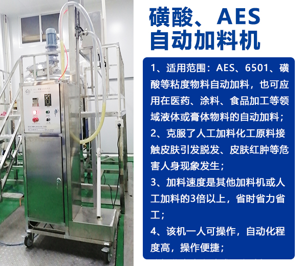 AES磺酸加料機、實驗室乳化機、片堿食鹽自動加料機-04